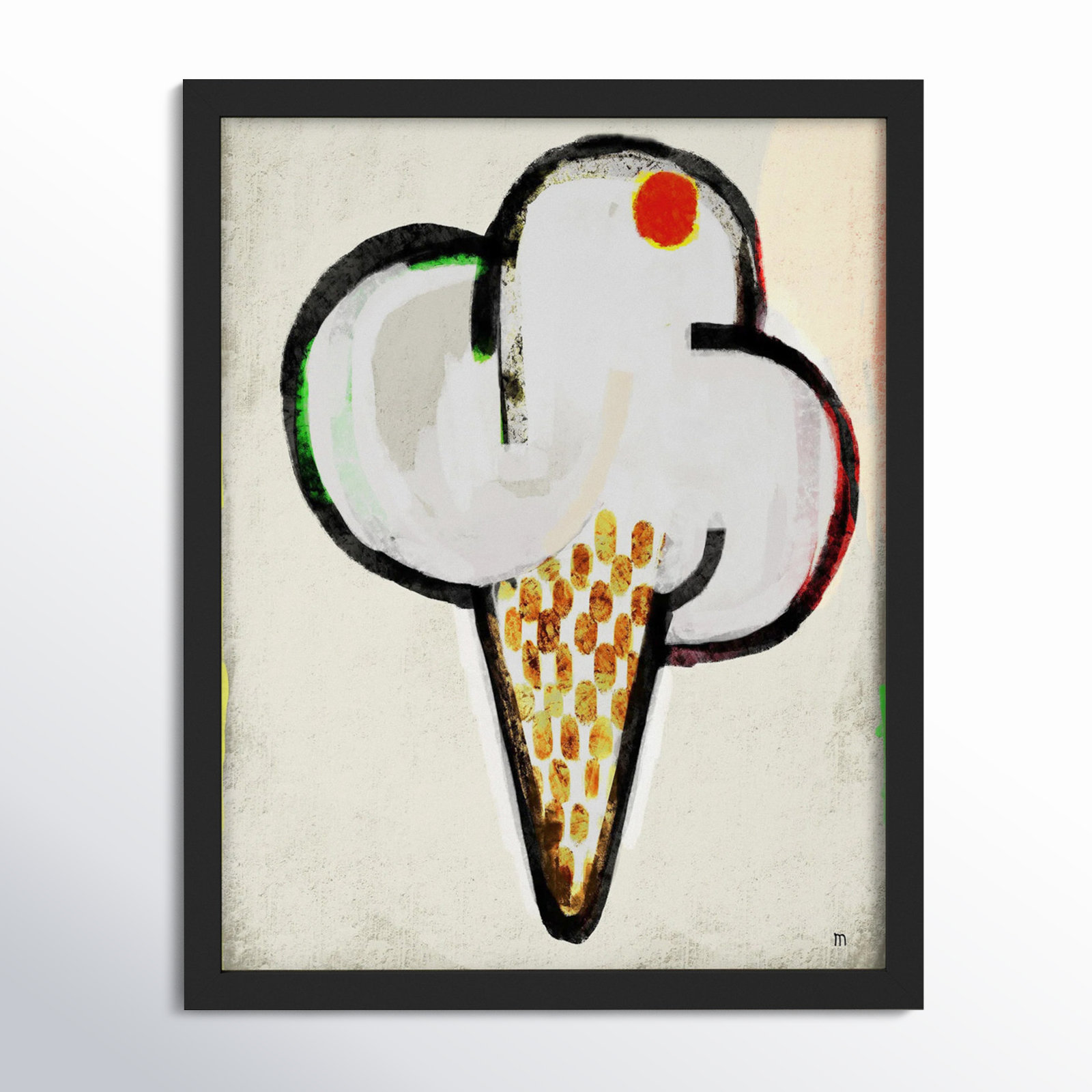 Threat by StudioM, Black Framed Paper, 20" H x 16" W x 1.25" D