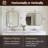 Anayalee Traditional Scalloped Rectangle Bathroom Vanity Mirror | Stainless Steel Frame-224855785-219904213
