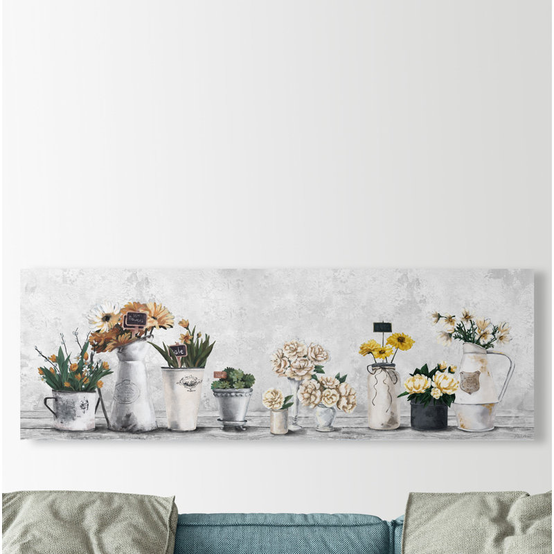 Impression encadrée « indoor succulents », H 20 po x l 60 po x P 1,5 po