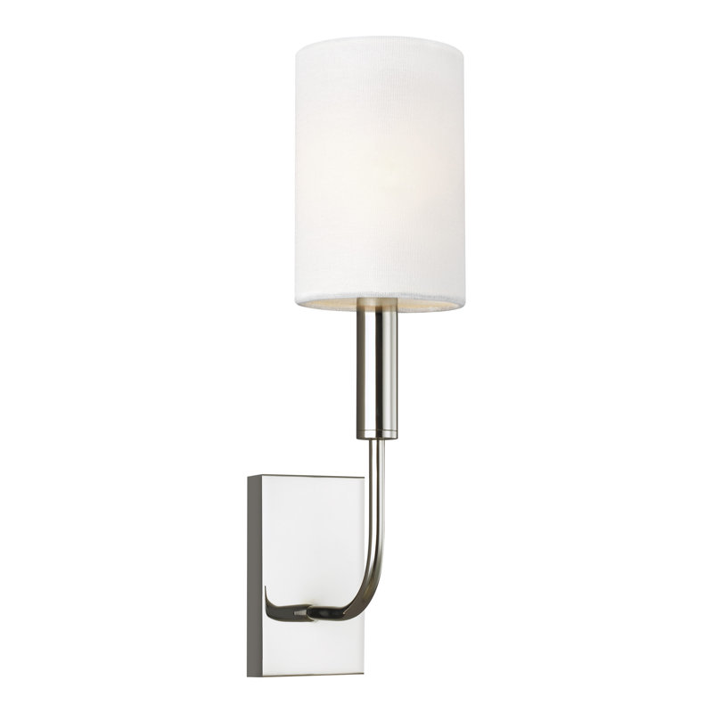 Brianna 1 - Light Candle Wall Light, Polished Nickel
