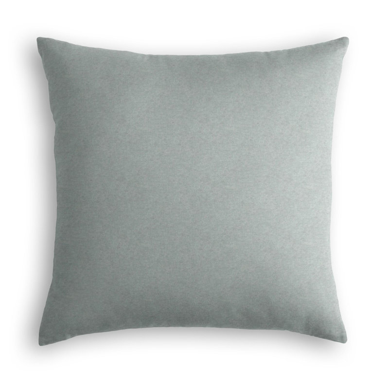 Classic Velvet Square Pillow Cover & Insert, 20" x 20", Sterling