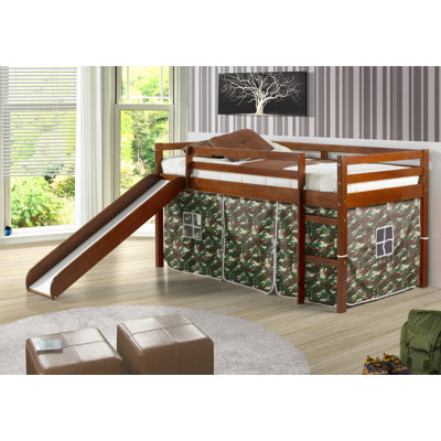Ogden Twin Solid Wood Platform Loft Bed by Harriet Bee