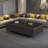 Modern rectangular rock plate coffee table-330741005-330741002
