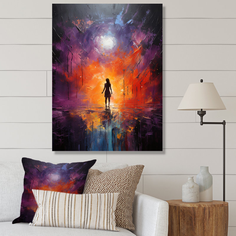 Impression sur toile, "Mediation TranscendENTal Awesome", H 32 po x l 16 po x P 1 po, Toile tendue