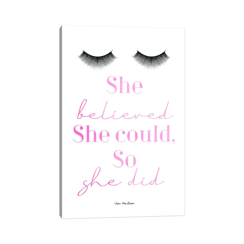 She Believed by Seven Trees Design - Gallery-Wrapped Canvas Giclée on Canvas, 66.04 cm H x 45.72 cm W x 1.91 cm D, Canvas