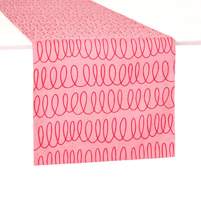 Chemin de table réversible 100% coton Kate Spade New York, lavable à la machine