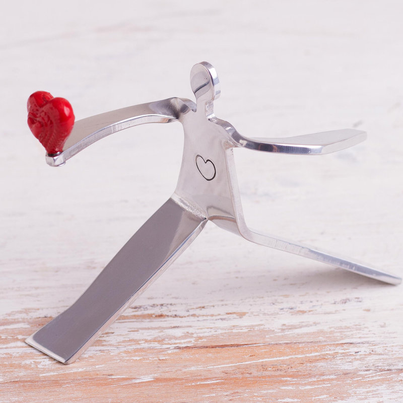 Figurine fait main en aluminium romantique Depelteau