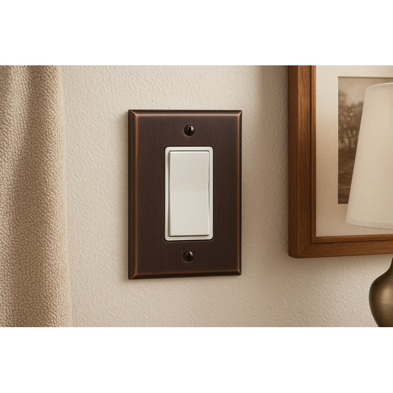 Candler 1-Gang Rocker Wall Plate, Oil-Rubbed Bronze