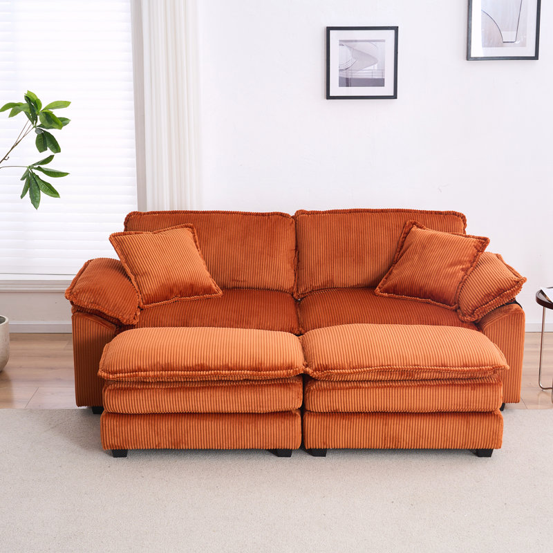 Canapé Comfy - siège profond pour le salon, Orange