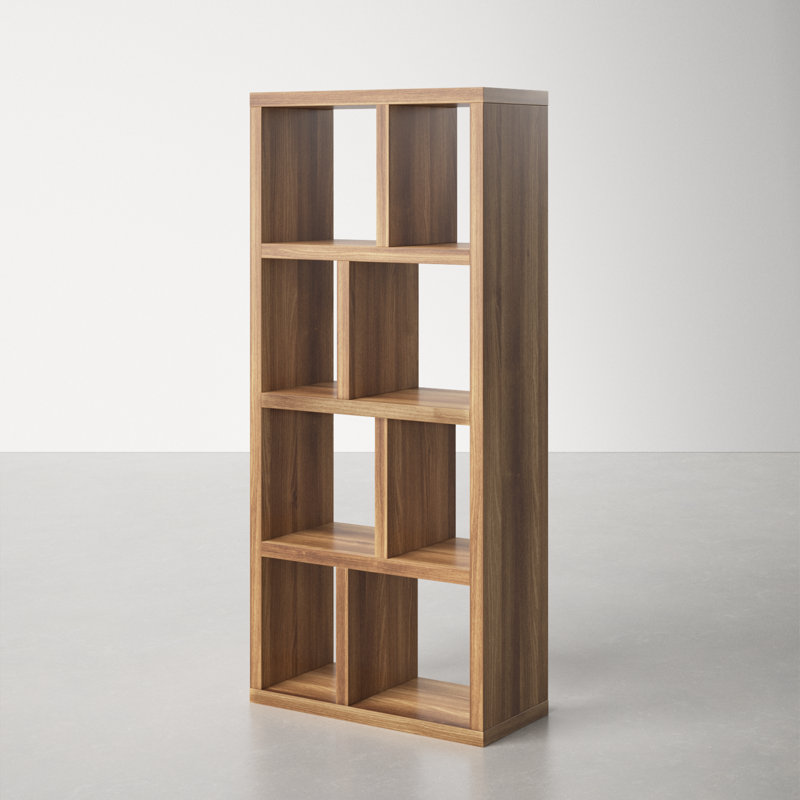 Stetson 4 Level Cube Unit Bookcase, Walnut