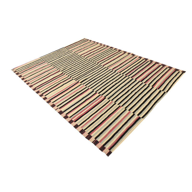Tapis noir et blanc Orta
