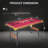 Portable Pool Table RayChee 54' Bumper Pool Table with Leg Levellers-96470561