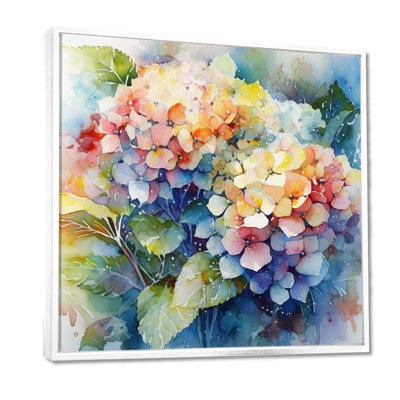 «Blue Green Hydreangea», reproduction d'art sur toile