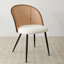 Chaise d'appoint rembourrée en rotin Atwater-1519845856