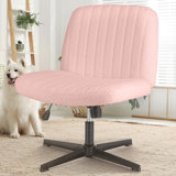 Brenae Upholstered Armless Swivel Task Chair