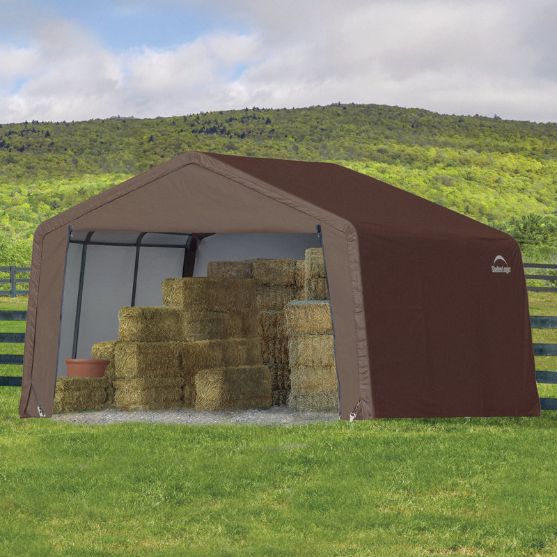 ShelterLogic 12 x 12 x 8 ft. 3-in-1 Loafing Shed