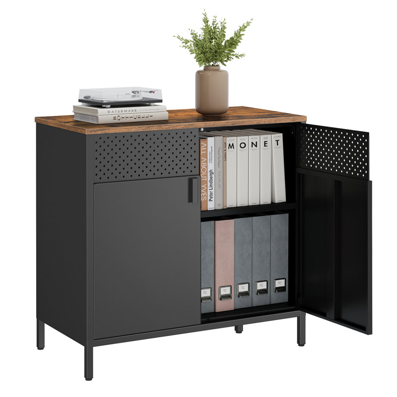 Aaliyaha 80cm Sideboard, Black/Brown