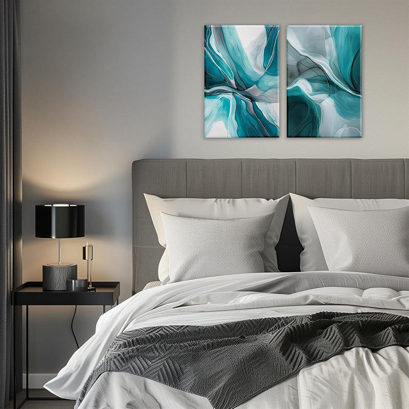 2 Piece Wrapped Canvas Wall Art