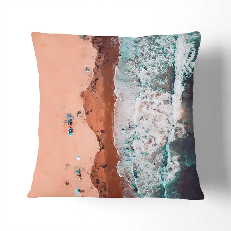 Square Cushion, Stone, 55cm H x 55cm W x 20cm D