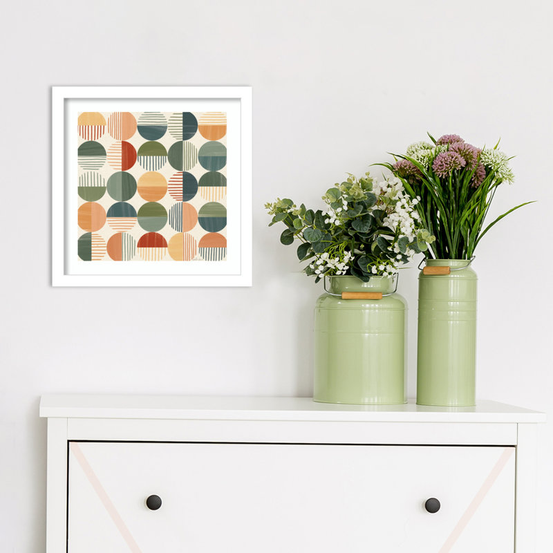 Born To Roam Pattern II, 13" H x 13" W x 1" D, White