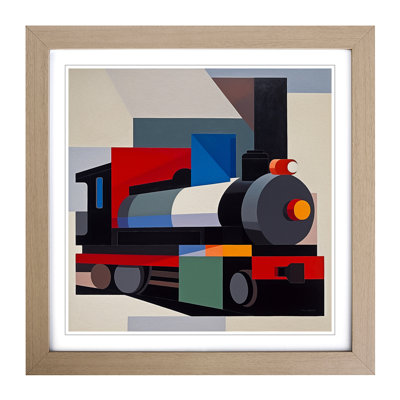 Train Suprematism No.1 - Framed Print