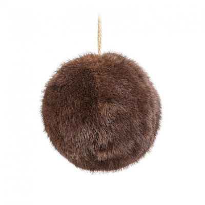 Ornement boule de fourrure moyenne
