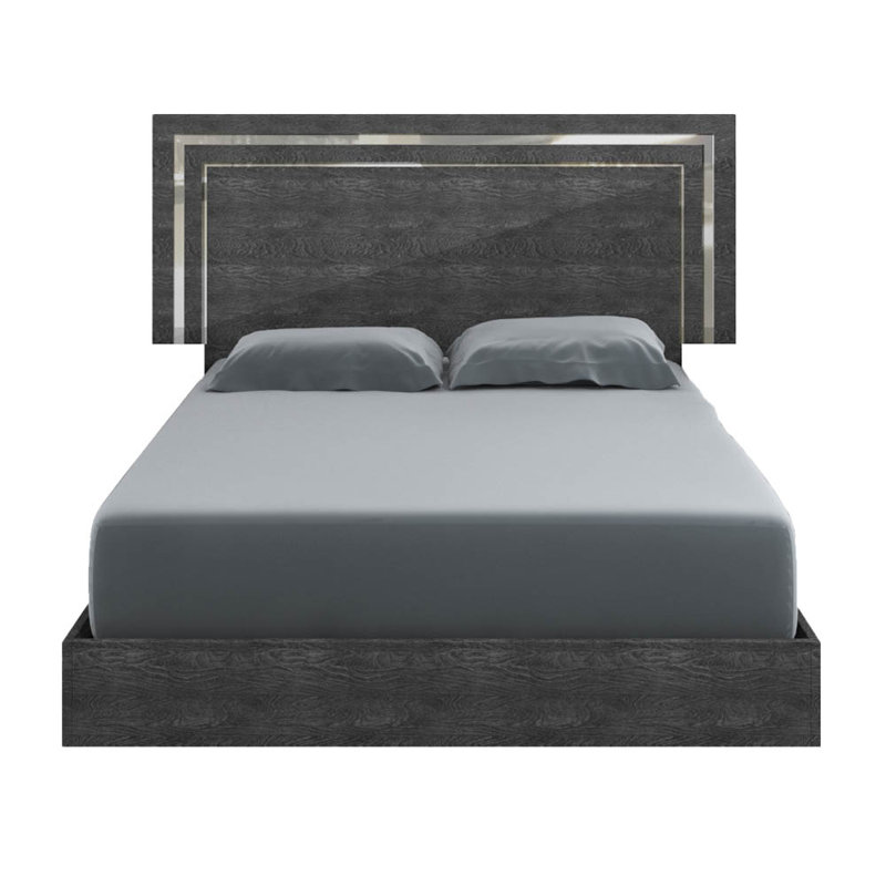 Lit standard en bois massif Jahziah, Grand