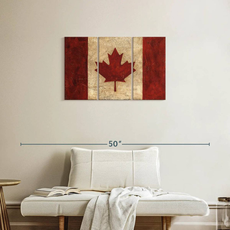 Drapeau canadien rétro Borges, H 20 po x l 33 po