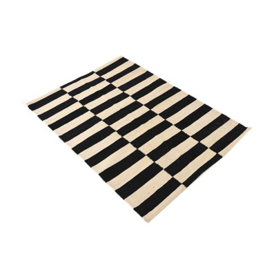 Tapis noir et blanc Murtagh