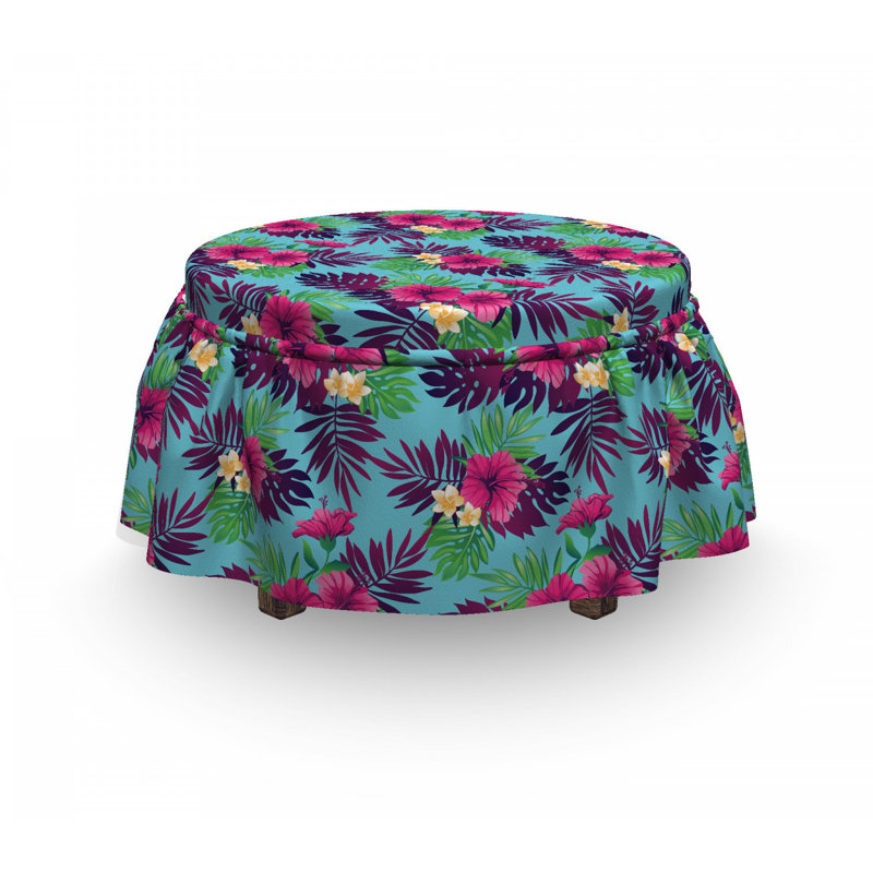 Housse pour repose-pieds forest leaves
