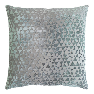 Triangles Square Velvet Pillow Cover & Insert