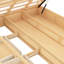 Lit plateforme en bois avec compartiments de tiroir et 2 tiroirs - Mobilier de chambre à coucher de couleur naturelle avec tiroirs de rangement-1673846949