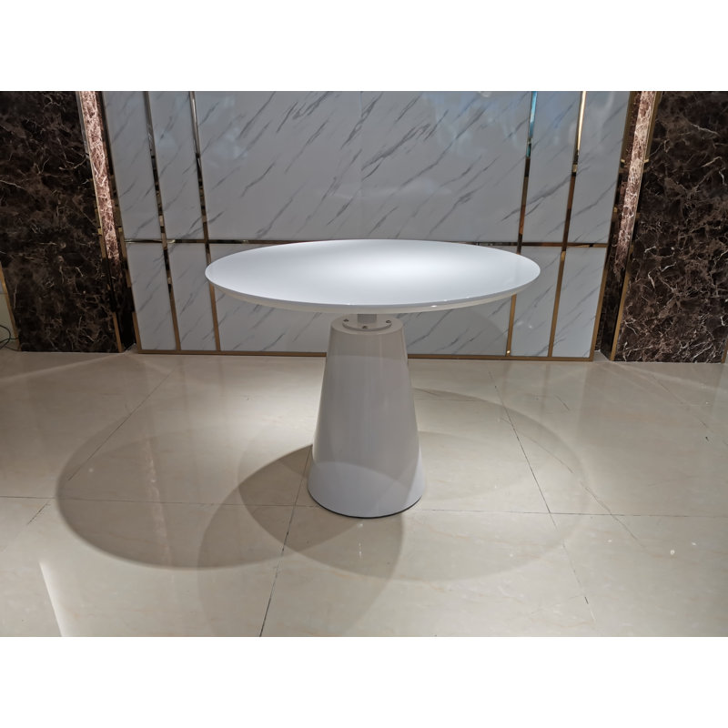 Antsje Round with Iron Base Dining Table, 36" Round x 30.5" Height
