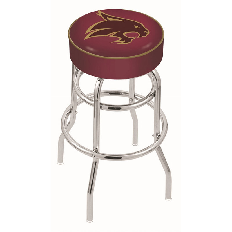 NCAA Swivel Bar & Counter Stool, Bar Stool (30" Seat Height), Texas State