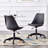 Contemporary Swivel Desk Chair with Stain-Resistant Upholstered Seat and Caster Wheels-2089554526