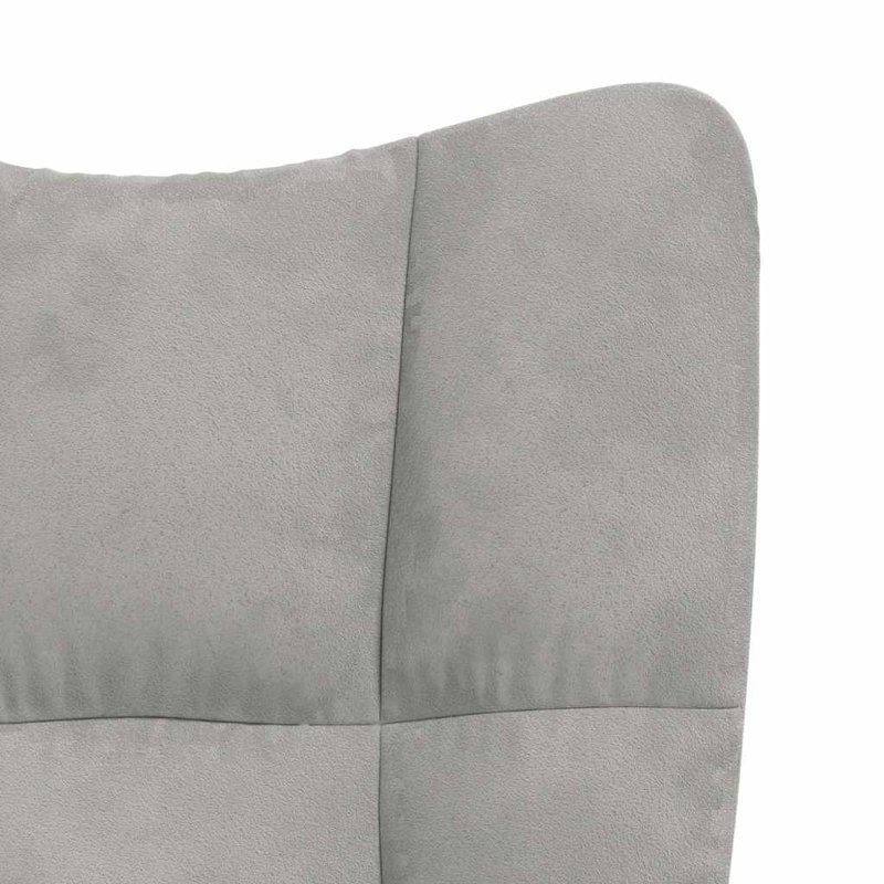 Fauteuil Khody, Polyester gris clair