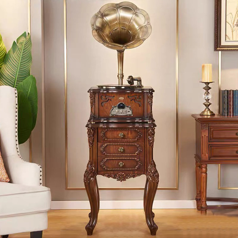Maroon+Gold Free Form Solid + Manufactured Wood+Copper Media Players