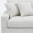 4 - Piece Upholstered Offehite Chenille Modular Sectional Sofa with Armrests & Throw Pillows-1202867639-1202867594