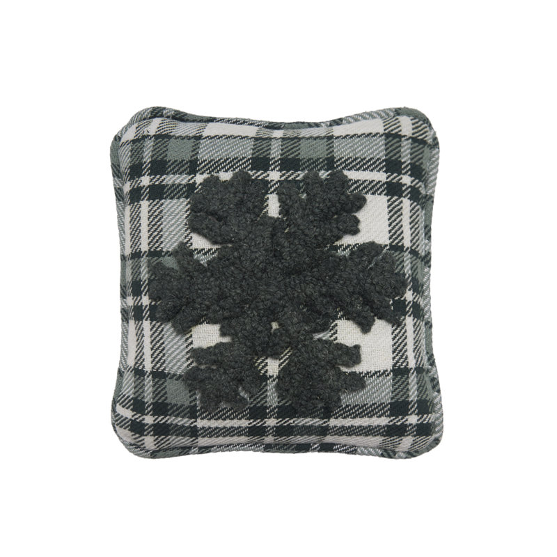 8" x 8" Snowflake Throw Pillow