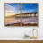" Tropical Vibrant Ocean Seascape Pier Horizon Nature Landscape Photography Decor " 2 - Pieces-101752608-101752609
