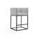 Upholstered Counter Stool with Metal Frame