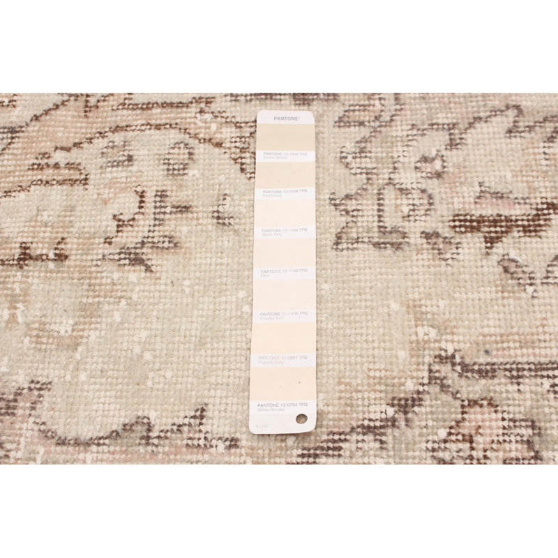 Treba One-of-a-Kind 5'10" X 9'4" 2000s Wool Area Rug in Ivory