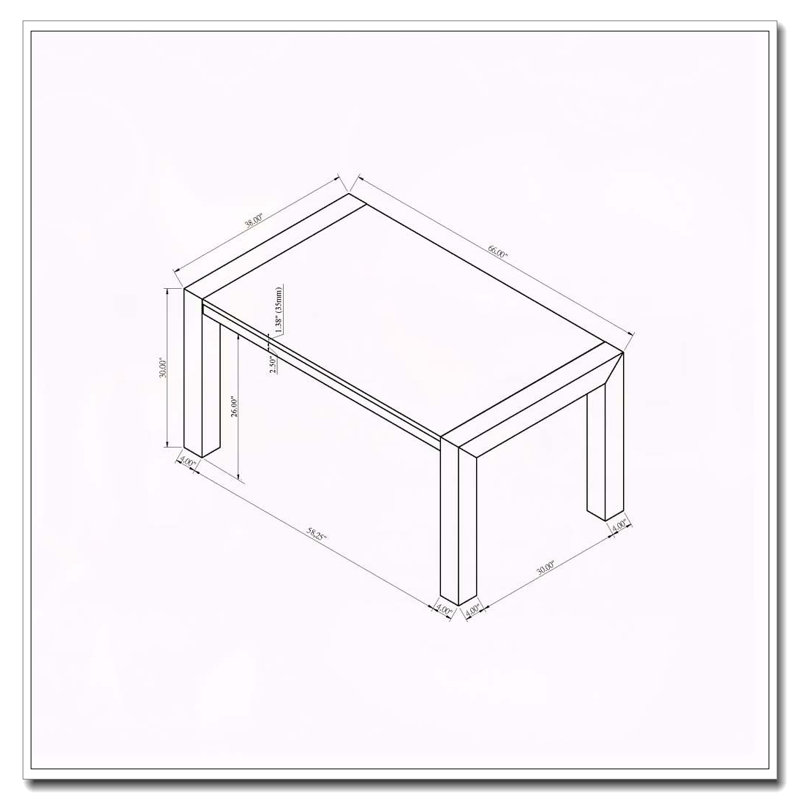 1 pièce Table de salle à manger en faux marbre blanc