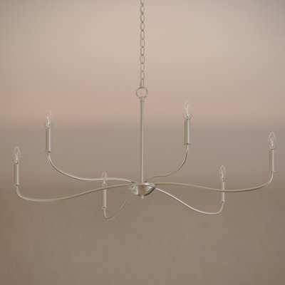Ilia 6-Light Brushed Nickel Extra Large Chandelier