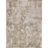 Sumo Rectangle Hand Loomed Polyester/Microfiber Area Rug in Beige