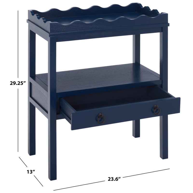 Table d'appoint Kirkley, Bleu encre