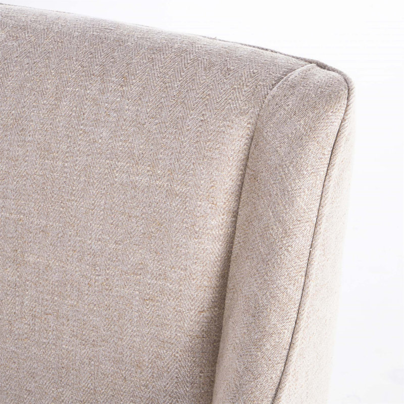 Wokingham 20'' H Seat Height Contemporary Upholstered Side Chair, Beige, 2