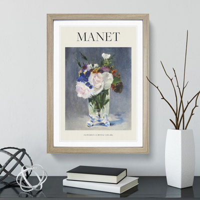 Flowers In A Crystal Vase by Edouard Manet - Single Picture Frame Print
