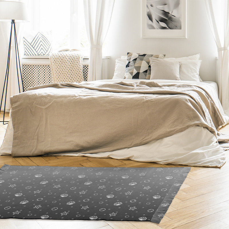 Tapis coquillage area black Mcguigan, Non