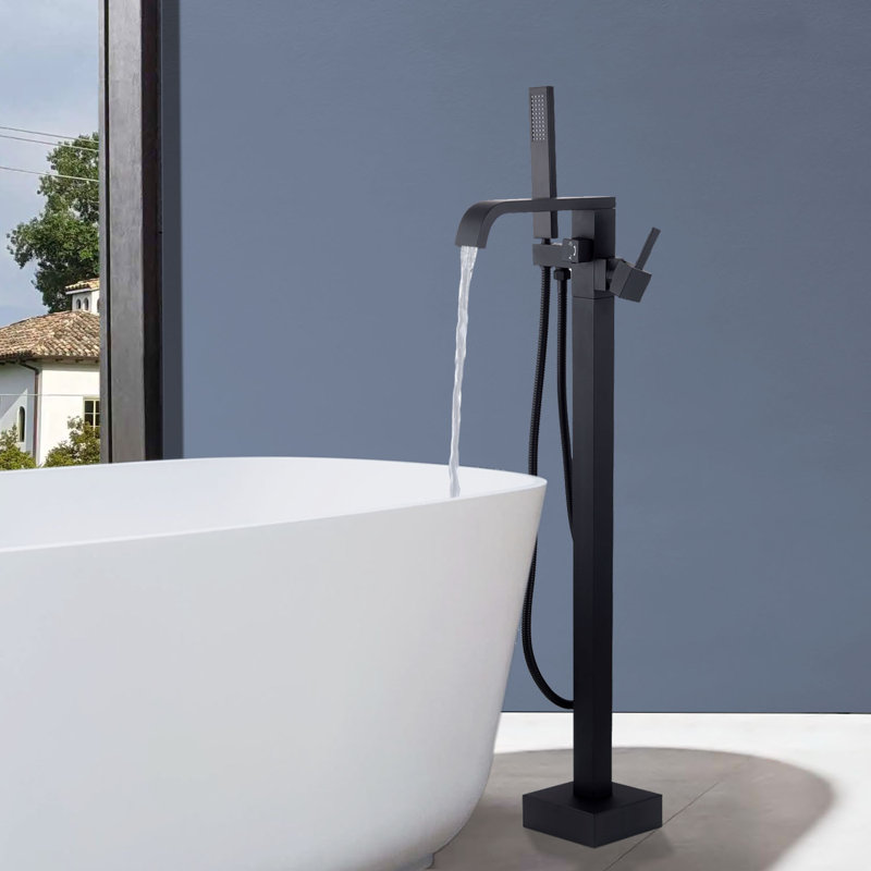 Freestanding Tub Filler, Matte Black